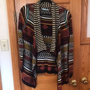 Maurice’s patterned, knitted cardigan